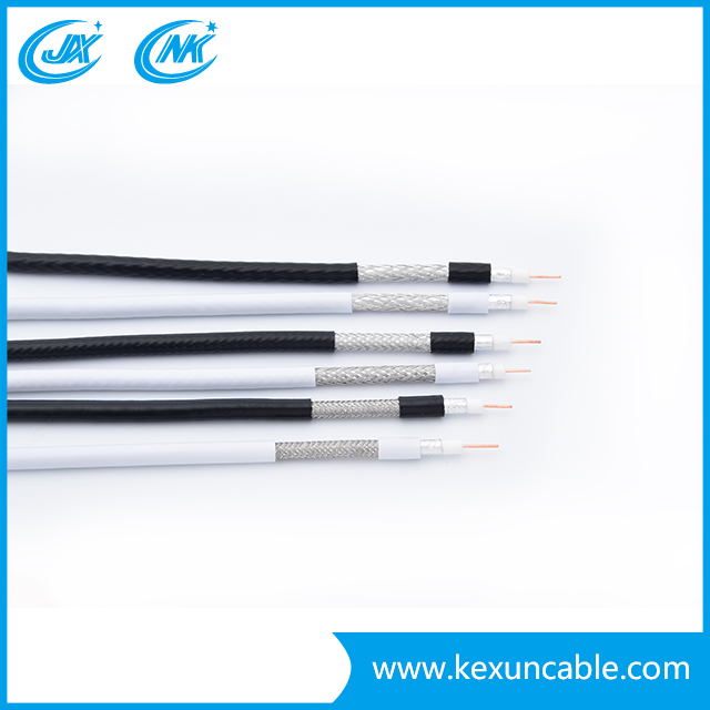 RG6 Coaxial Cable with 1.30mm Steel Messenger for Satellite Antenna Systems Used