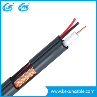 Factory Rg59 Coaxial Cable Security Cable with F Compression Connector for Surveillance System