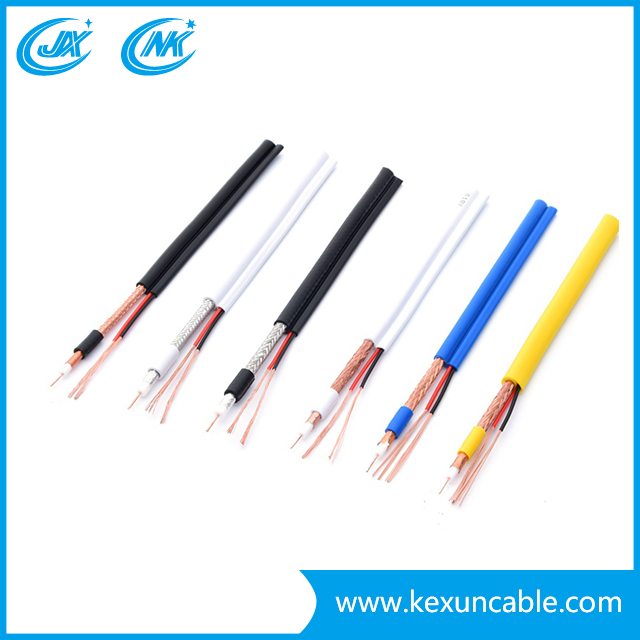 China Factory Rg59 with F-Connector Coaxial Cable for Surveillance System