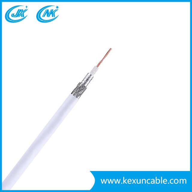Telecommunication RG6 Coaxial Cable with Steel Messenger for Matv/CATV /Satellite