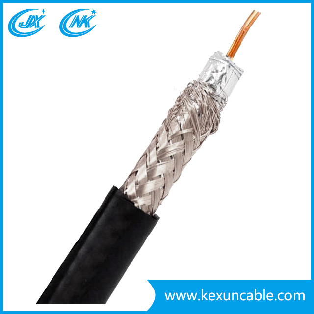 Factory Copper Communication Cable Rg213 Coaxial Cable with Copper/ Tin Copper Braiding