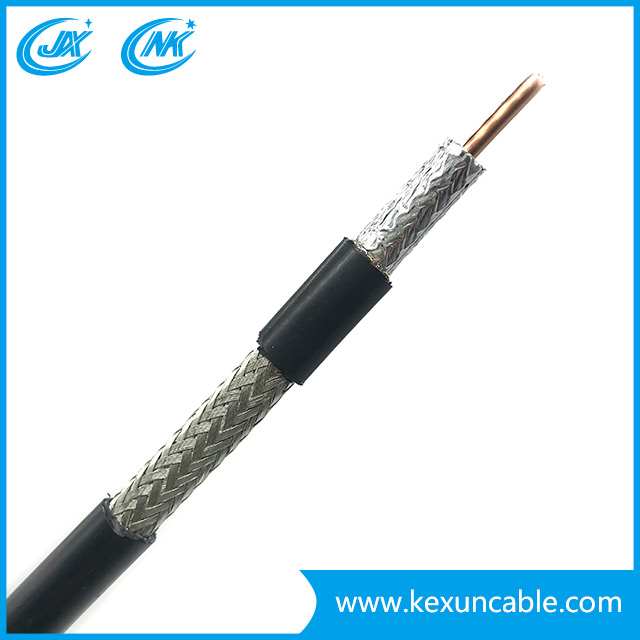 Copper Conductor RG6 Coaxial Cable with Two CCA Power Cable for CCTV CATV Camera
